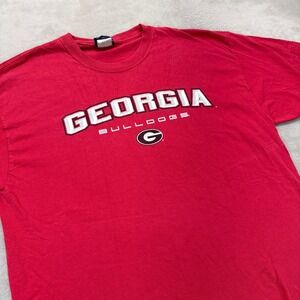 Vintage Georgia Bulldogs Shirt Men XL Red AS Sport T-Shirt Red Football NCAA Y2K